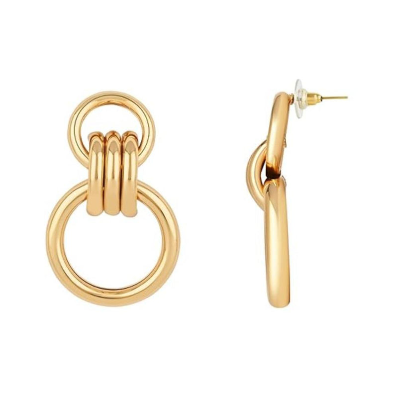 Etnico Latest Stylish Gold Plated Geometric Chunky Dangler Earrings For Women (E3195FL) (Style5)