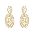 Etnico Gold Plated Trendy Chunky Dangle Earrings For Women/Girls