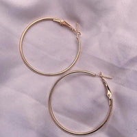 Etnico Stylish Latest Fashion Hoop Earrings For Women (E3218) (Gold)