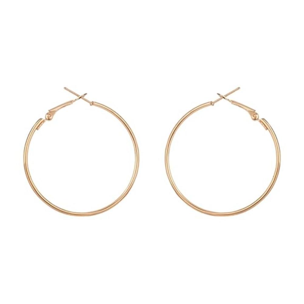 Etnico Stylish Latest Fashion Hoop Earrings For Women (E3218) (Gold)