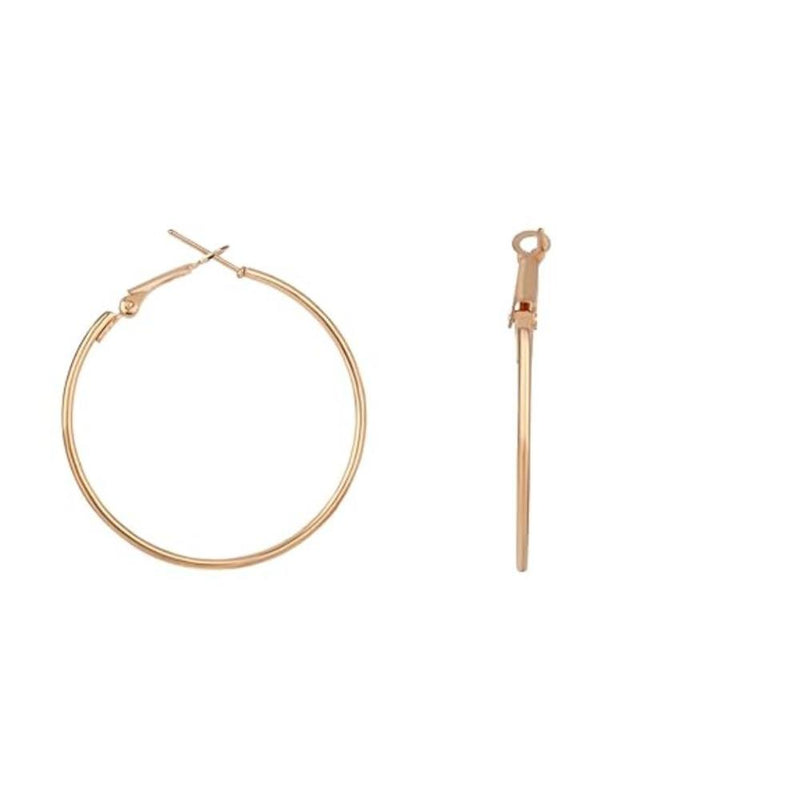 Etnico Stylish Latest Fashion Hoop Earrings For Women (E3218) (Gold)