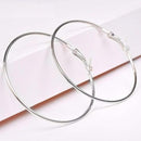 Etnico Stylish Latest Fashion Hoop Earrings For Women (E3218) (Silver)