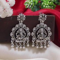 Etnico Womens Navratri Ethnic Silver Oxidised Afghani Style Trending Earrings (Style-2)