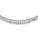 Etnico Silver Oxidised Ghungroo Hair Chain/Earchain Accessories For Women (E3242OX)