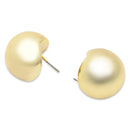 Etnico Gold Plated Half Circle Fashion Stylish Lightweight Chunky Stud Earrings For Women
