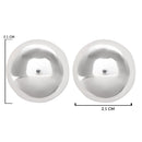 Etnico Half Circle Fashion Stylish Lightweight Chunky Stud Earrings For Woman