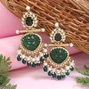 Etnico Traditional Kundan & Pearl Style Dangle Earrings For Women