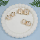 Etnico Fashion Latest Stylish Trendy Lightweight Modern Stud Earrings Combo Set for Women