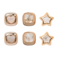 Etnico Fashion Latest Stylish Trendy Lightweight Modern Stud Earrings Combo Set for Women