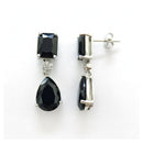 Etnico Silver Plated Designer American Diamond Earrings for Women