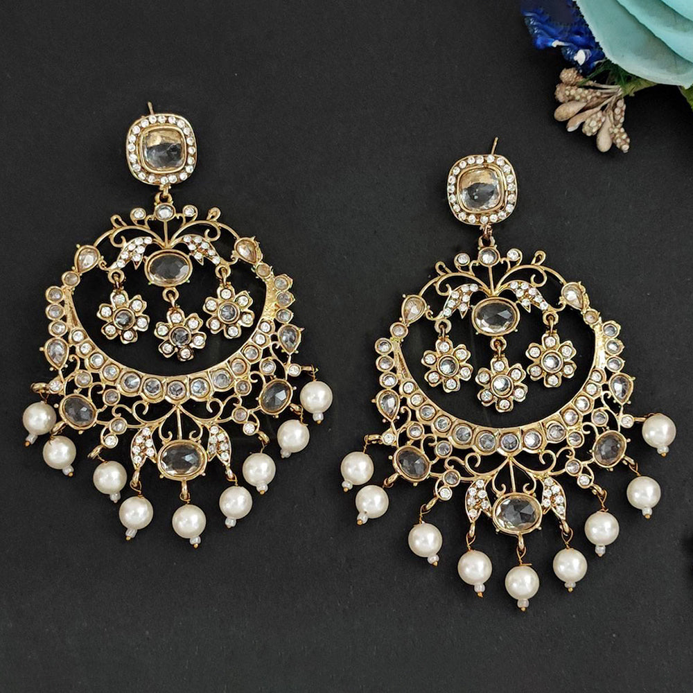 Js Fashion  Designer Cluster Pearls Mehendi Earring