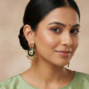 Js Fashion  Designer Kemp High Gold Polish Party Wear Earrings