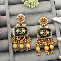 Js Fashion  Designer Rajwadi Polish Fancy Style Earrings