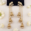 Js Fashion  Designer Mehendi Pearl Jhumka Dangler Earrings