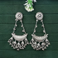 Js Fashion Pack of 4 Designer Oxidized Earrings for Women