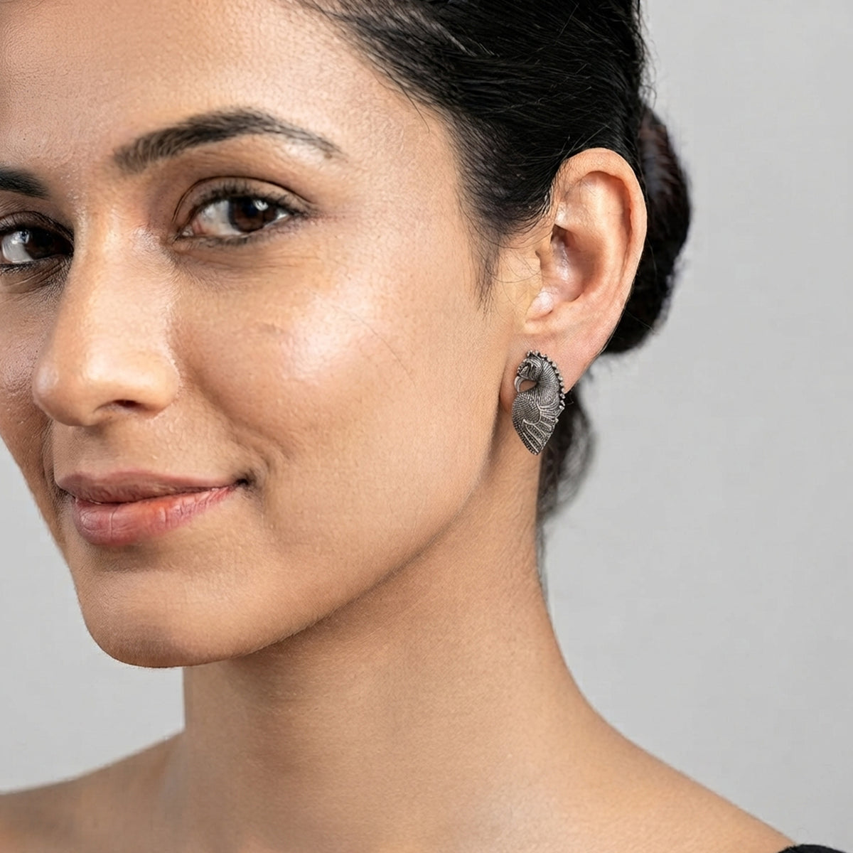 Js Fashion Pack of 4 Designer Oxidized Earrings for Women