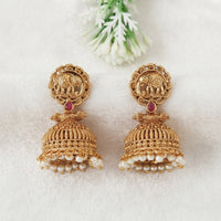 Js Fashion  High Gold Elephant Temple Jhumka Earrings for Women