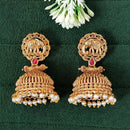 Js Fashion  High Gold Elephant Temple Jhumka Earrings for Women