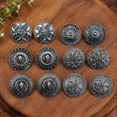 Js Fashion Pack of 3 Oxidized Silver Peacock Stud Earrings for Women