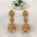 Js Fashion  Traditional Peacock Motif Antique Jhumka Earrings