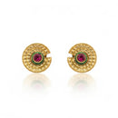 JS Fashion Royal Pota Stone Stud Earrings for Women