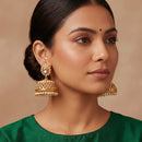 Js Fashion  Jhumki Engraved Style Antique Earrings
