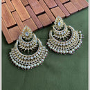Arham Premium Gold Plated Designer Heavy Polki Kundan Beads Dangler Earrings