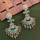 Arham Premium Gold Plated Designer Heavy Polki Kundan Beads Dangler Earrings