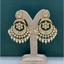 Arham Premium Gold Plated Designer Heavy Polki Kundan Beads Dangler Earrings
