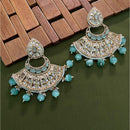 Arham Premium Gold Plated Designer Heavy Polki Kundan Beads Dangler Earrings