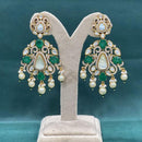 Arham Premium Gold Plated Designer Heavy Polki Kundan Beads Dangler Earrings