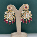 Arham Premium Gold Plated Designer Heavy Polki Kundan Beads Dangler Earrings