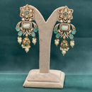 Arham Premium Gold Plated Designer Heavy Polki Kundan Beads Dangler Earrings