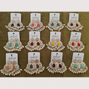 Dhwani Classic Kundan Stone And Beads Ethnic Dangler Earrings
