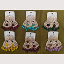 Dhwani Classic Kundan Stone And Beads Ethnic Dangler Earrings