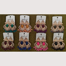 Dhwani Classic Kundan Stone And Beads Ethnic Dangler Earrings