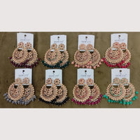 Dhwani Sparkling Austrian Stone And Beads Dangler Earrings