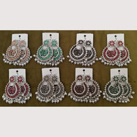 Dhwani Sparkling Crystal Stone And Austrian Stone Beads Dangler Earrings