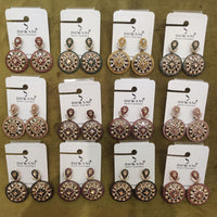 Dhwani Royal Crystal And Pearl Statement Dangler Earrings