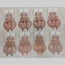Dhwani Sparkling Austrian Stone Dangler Earrings with Beads (Pack of 8)