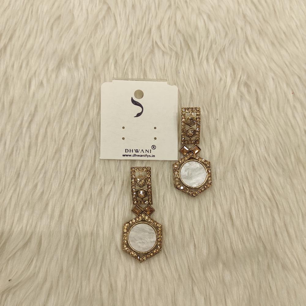 Dhwani Gold Plated Austrian Stone Dangler Earrings