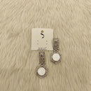 Dhwani Silver Plated Austrian Stone Dangler Earrings