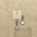 Dhwani Silver Plated Austrian Stone Dangler Earrings