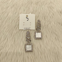 Dhwani Silver Plated Austrian Stone Dangler Earrings