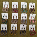 Dhwani Elegant Austrian Stone And Pearl Dangler Earrings- (Pack of 12)