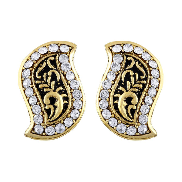 Asmitta Gold Plated Stud Earrings