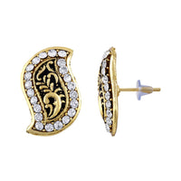 Asmitta Gold Plated Stud Earrings