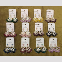 Dhwani Glamorous Austrian Stone And Kundan Beads Dangler Earrings