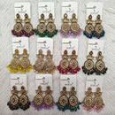 Dhwani Elegant Austrian Stone Pearl And Beads Dangler Earrings