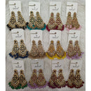 Dhwani Elegant Austrian Stone Pearl And Beads Dangler Earrings